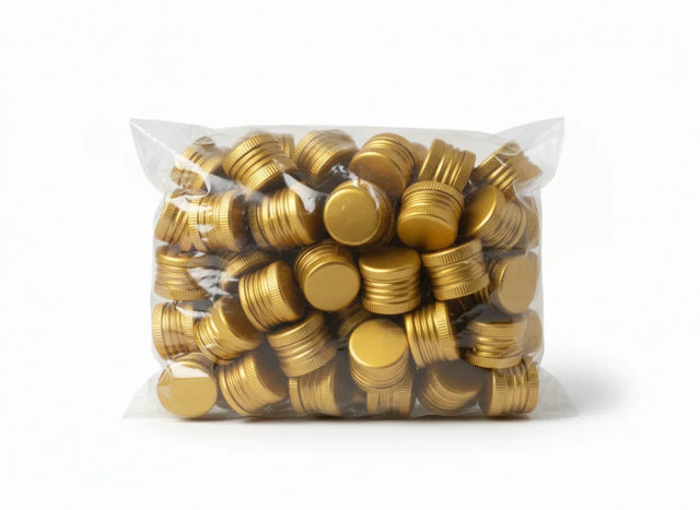 🟡Tapón Pilfer 31.5 X 24 Dorado Prefilatado