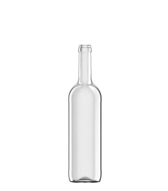 🍾Botella de Cristal Bordelesa OPTIMA ECV 750ml Corcho Blanca