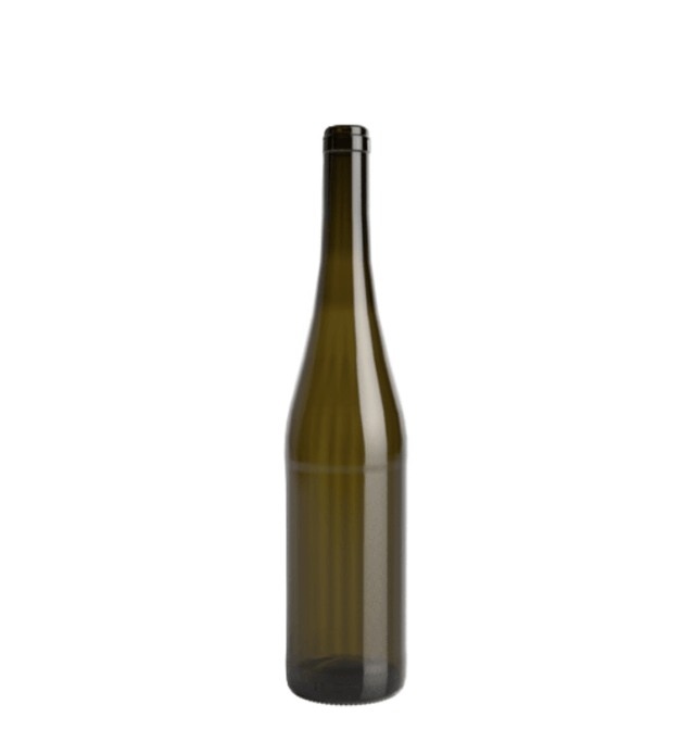 🍾Botella de Cristal Rhin Alta 750ml Corcho Canela