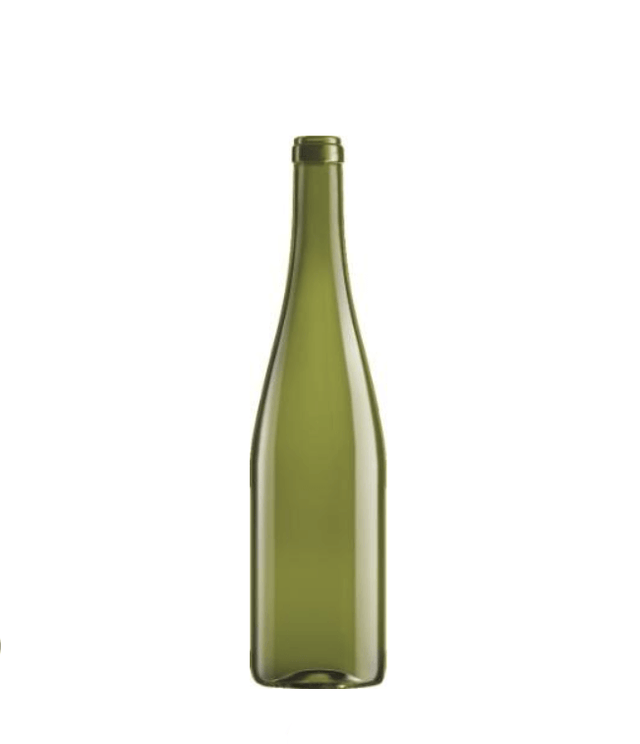 🍾Botella de Cristal Rhin Baja 750ml Corcho Verde Uva