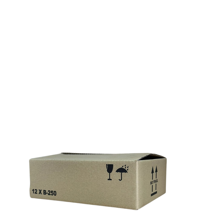 Caja de cartón 12 tarros B250