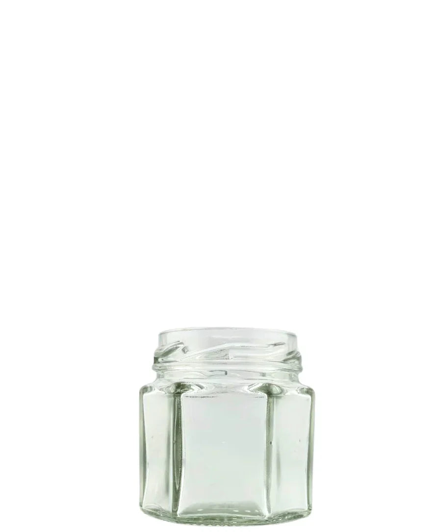 🫙⬣ Tarro de Cristal Hexagonal 47 ml Twist-Off 43