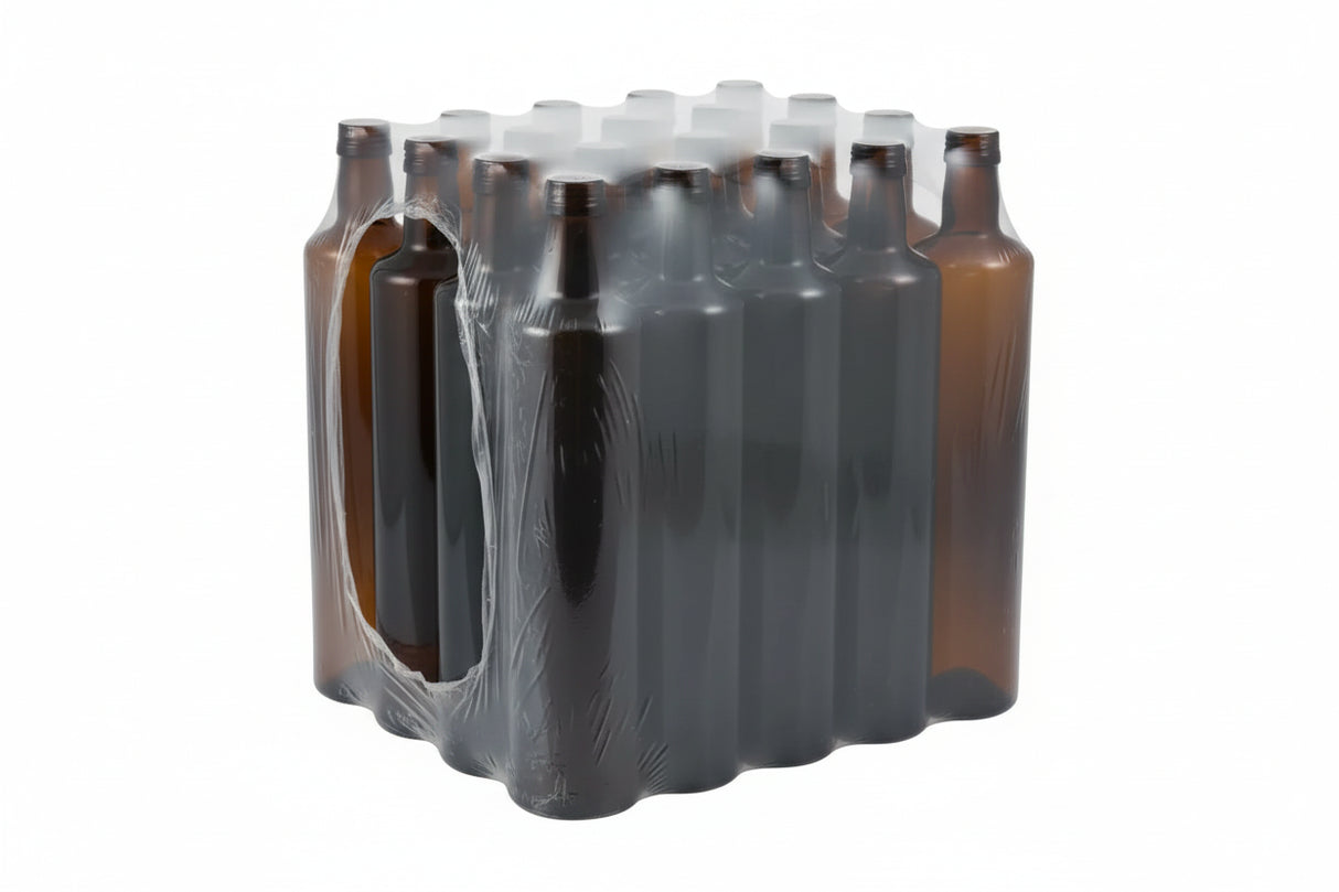 🫒Botella de Cristal Dórica 750ml Canela