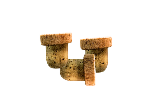 Tapón de corcho cabeza de madera 29x19,5mm