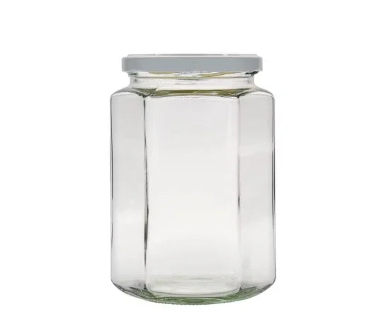 Sechseckalales Glas 580 ml bis82