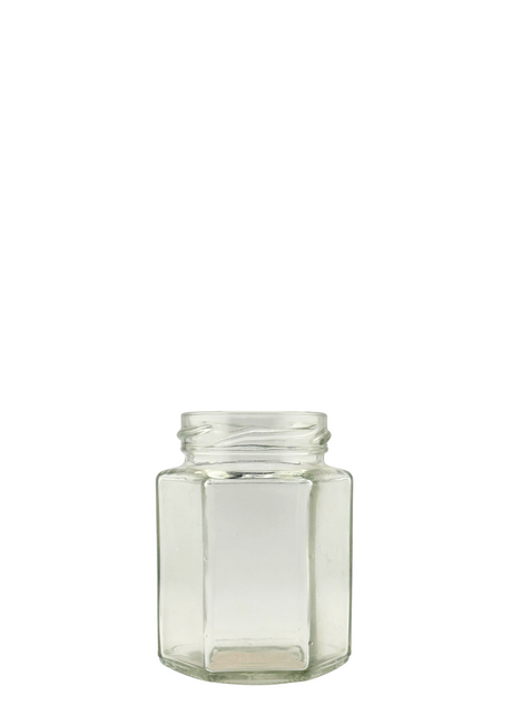 🫙⬢Tarro de Cristal Hexagonal 116 ml Twist-Off 48