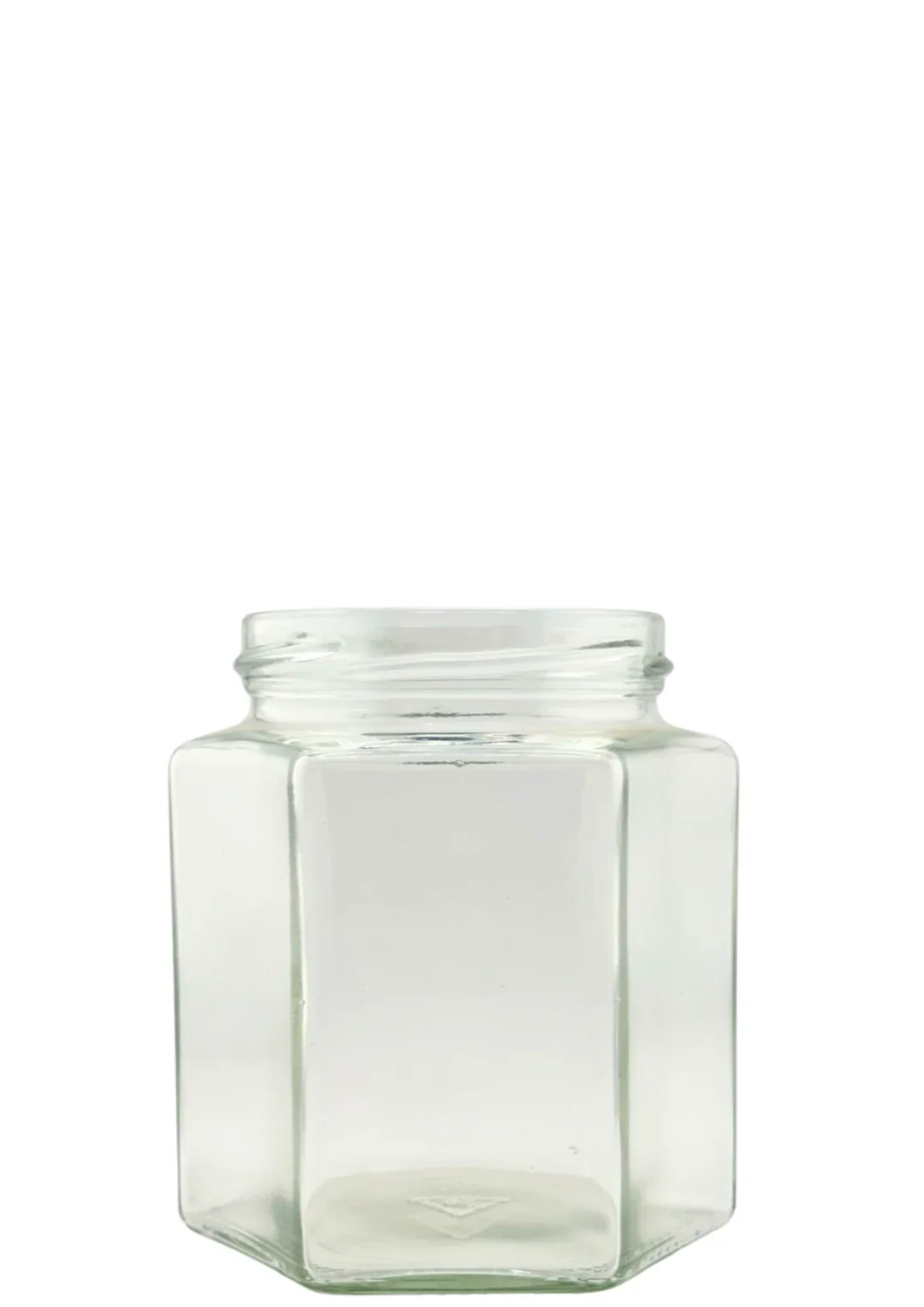 🫙⬣ Tarro de Cristal Hexagonal 390 ml Twist-Off 70