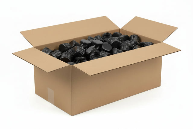 ⚫Tapón Pilfer 24 X 15 Negro Prefilatado