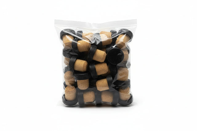 Black plastic head cork plug 29x19.15Ø