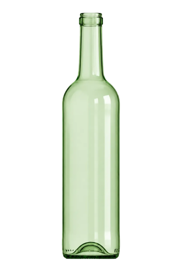 🍷 Palet Botella de Cristal Bordelesa Leve Verde Claro H315 75 cl | 1.440 Unidades