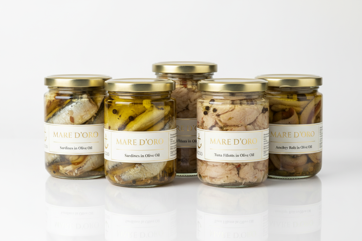 Tarros de Cristal para Conservas de Pescado