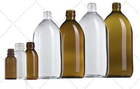 Botes de Cristal para Laboratorio y Farmacia