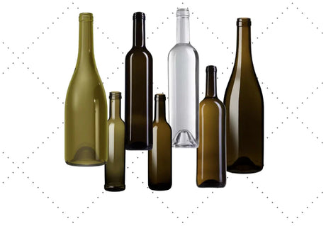Botellas de Cristal para Vino Vacías