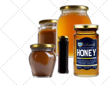 Tarros de cristal para miel y polen