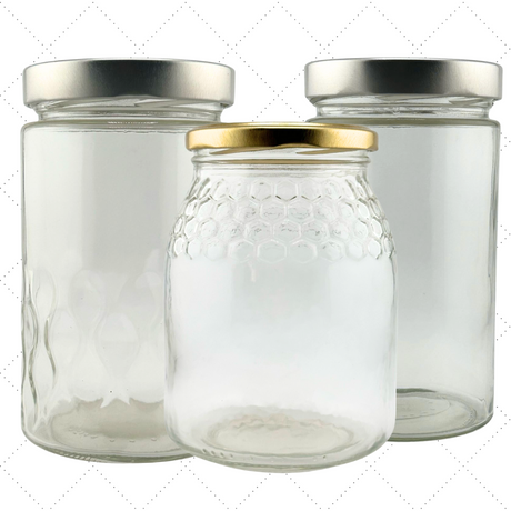 Tarros de Cristal para Miel Mas de 1kg