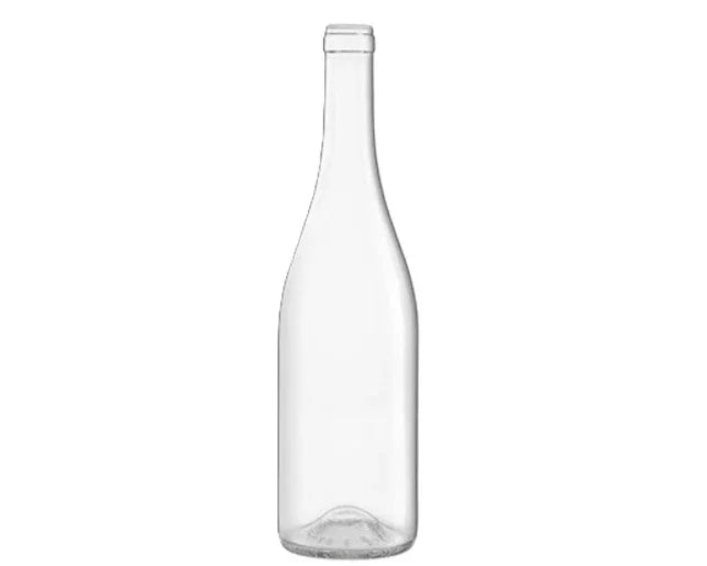 🍾Botella de Cristal Borgoña OPTIMA ECOVA 750ml Corcho STD 18,5 Blanca