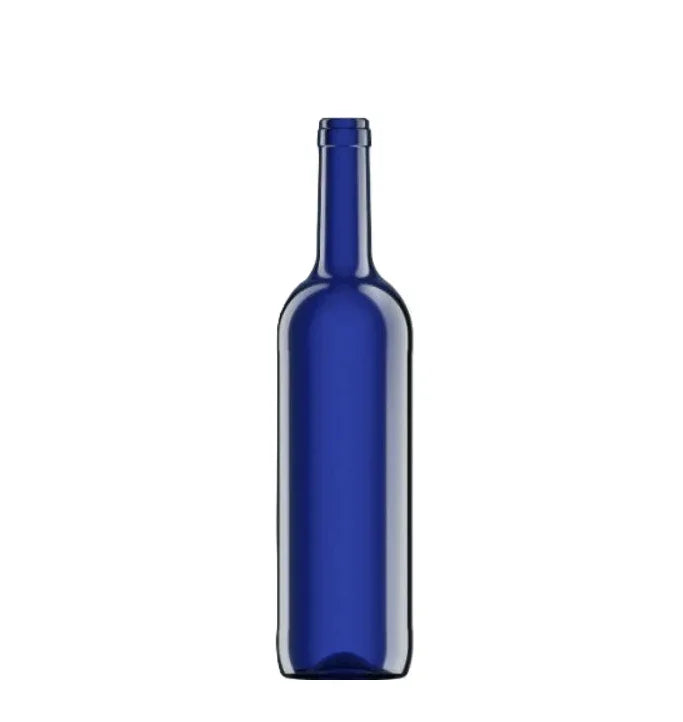 🍾Botella de Cristal Bordelesa OPTIMA ECV 750ml Corcho Azul