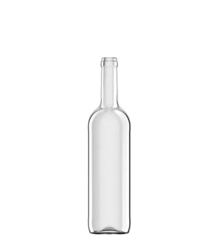 🍾Botella de Cristal Bordelesa OPTIMA ECV 750ml Corcho Blanca