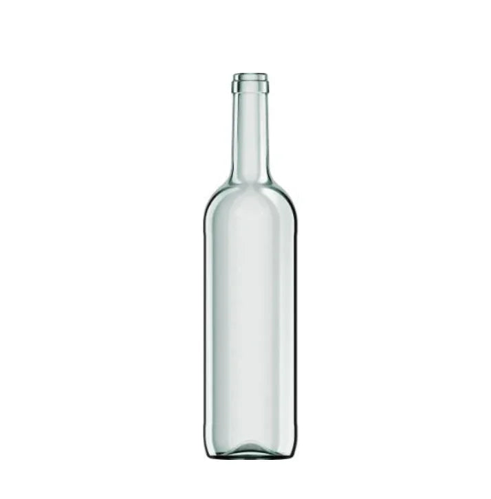 🍾Botella de Cristal Bordelesa OPTIMA ECV 750ml Corcho Verde Claro