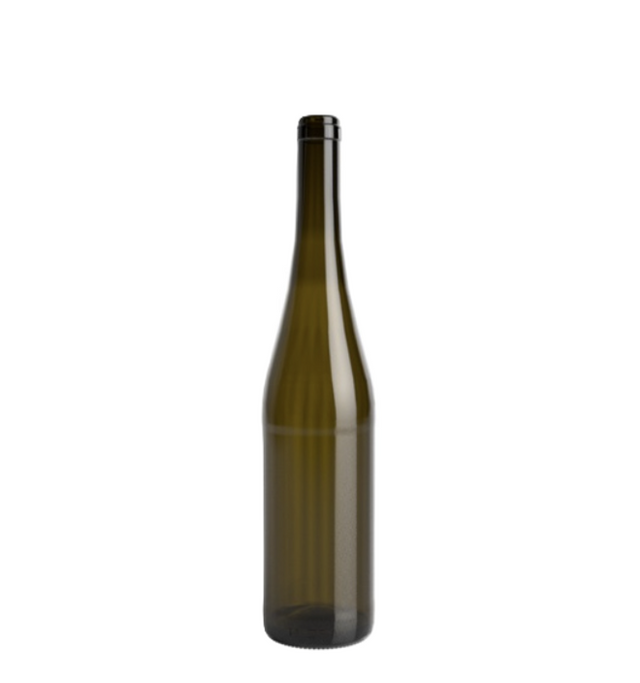 🍾Botella de Cristal Rhin Alta 750ml Corcho Canela