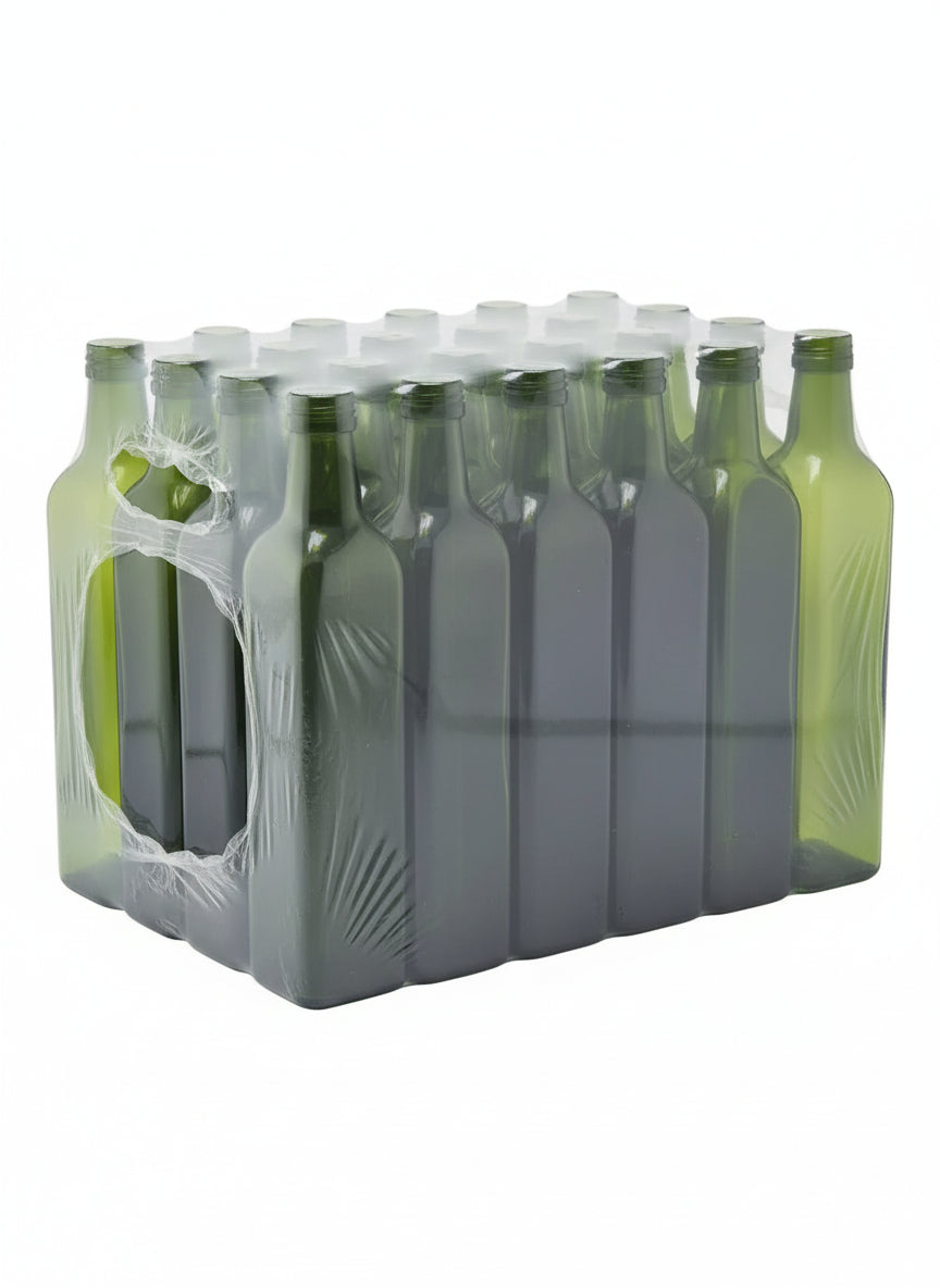 🫒Botella de Cristal Marasca 750ml Verde Pilfer 31,5