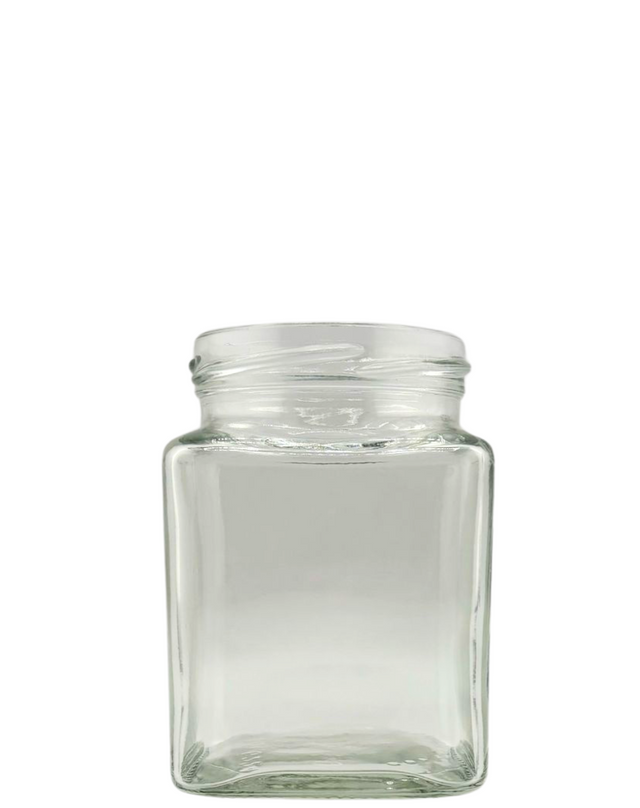 🔳Tarro de Cristal Square 270ML Twist-Off 63