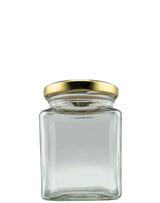 🔳Tarro de Cristal Square 270ML Twist-Off 63
