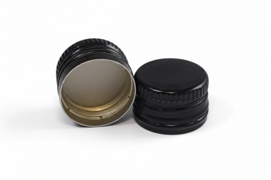 ⚫Tapón Pilfer 24 X 15 Negro Prefilatado