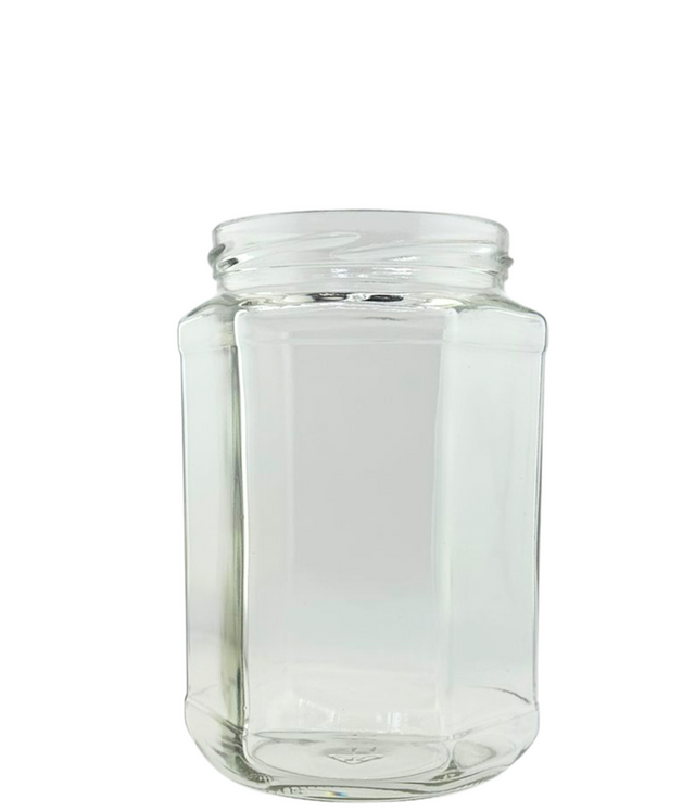 🫙⬣ Tarro de Cristal Hexagonal 720 ml Twist-Off 82