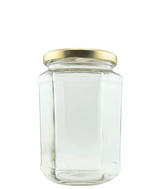 🫙⬣ Tarro de Cristal Hexagonal 720 ml Twist-Off 82