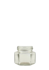 🫙⬣ Tarro de Cristal Hexagonal 106 ml Twist-Off 53