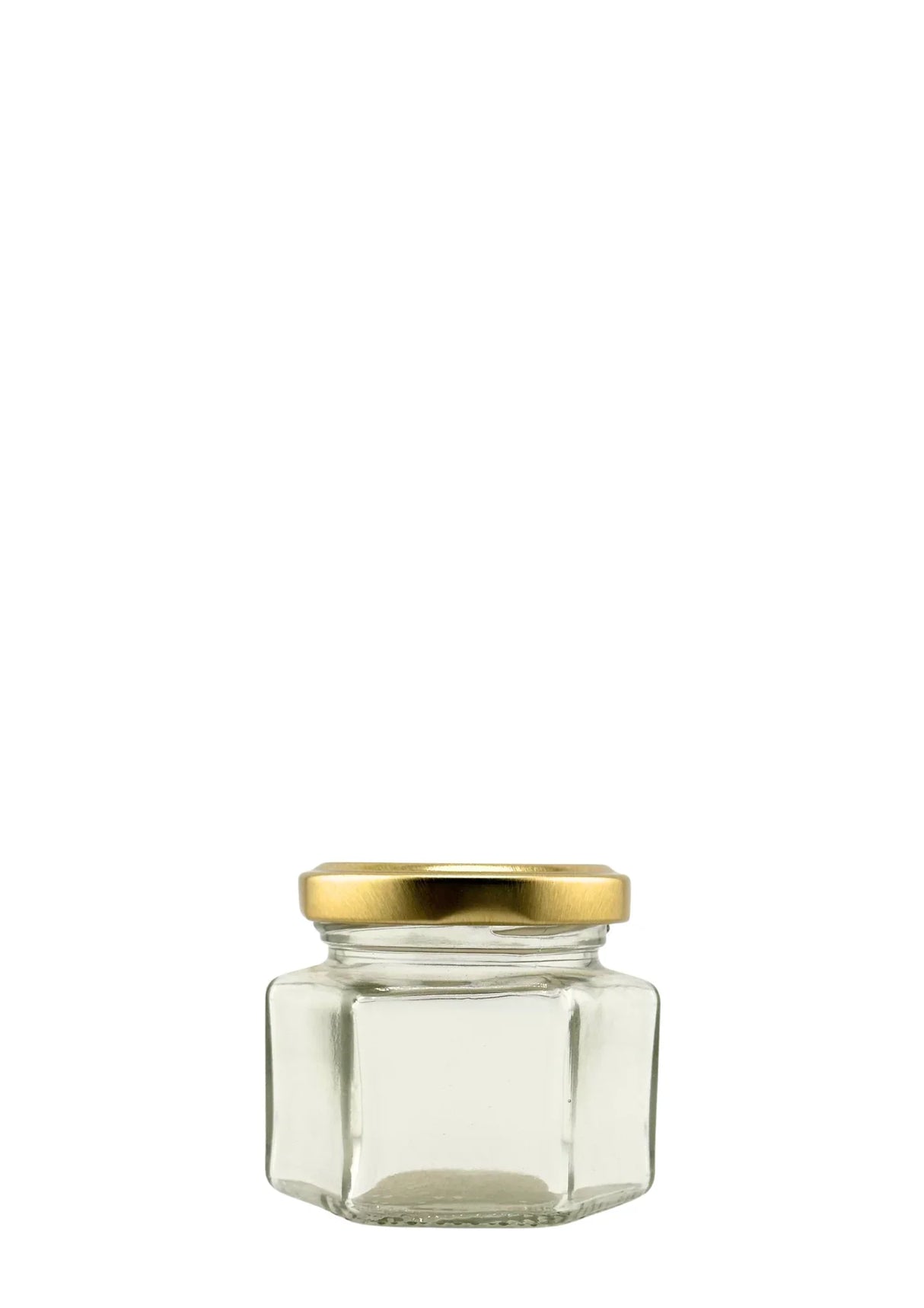 🫙⬣ Tarro de Cristal Hexagonal 106 ml Twist-Off 53