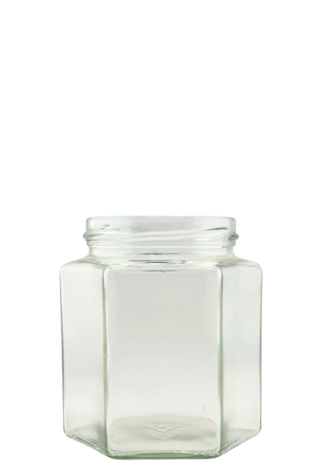 Barattolo esagonale da 390 ml a 70