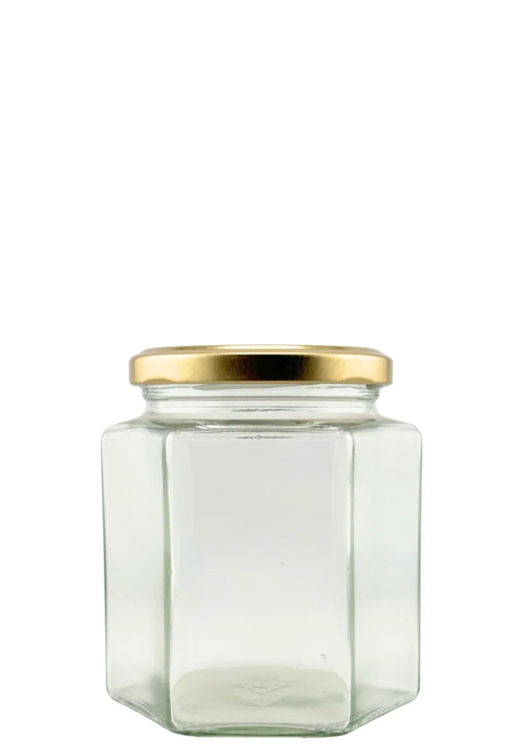 🫙⬣ Tarro de Cristal Hexagonal 390 ml Twist-Off 70