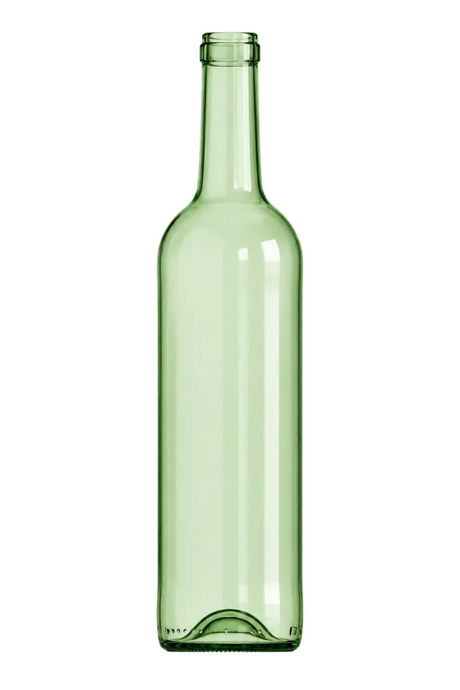 🍷 Palet Botella de Cristal Bordelesa Leve Verde Claro H315 75 cl | 1.440 Unidades